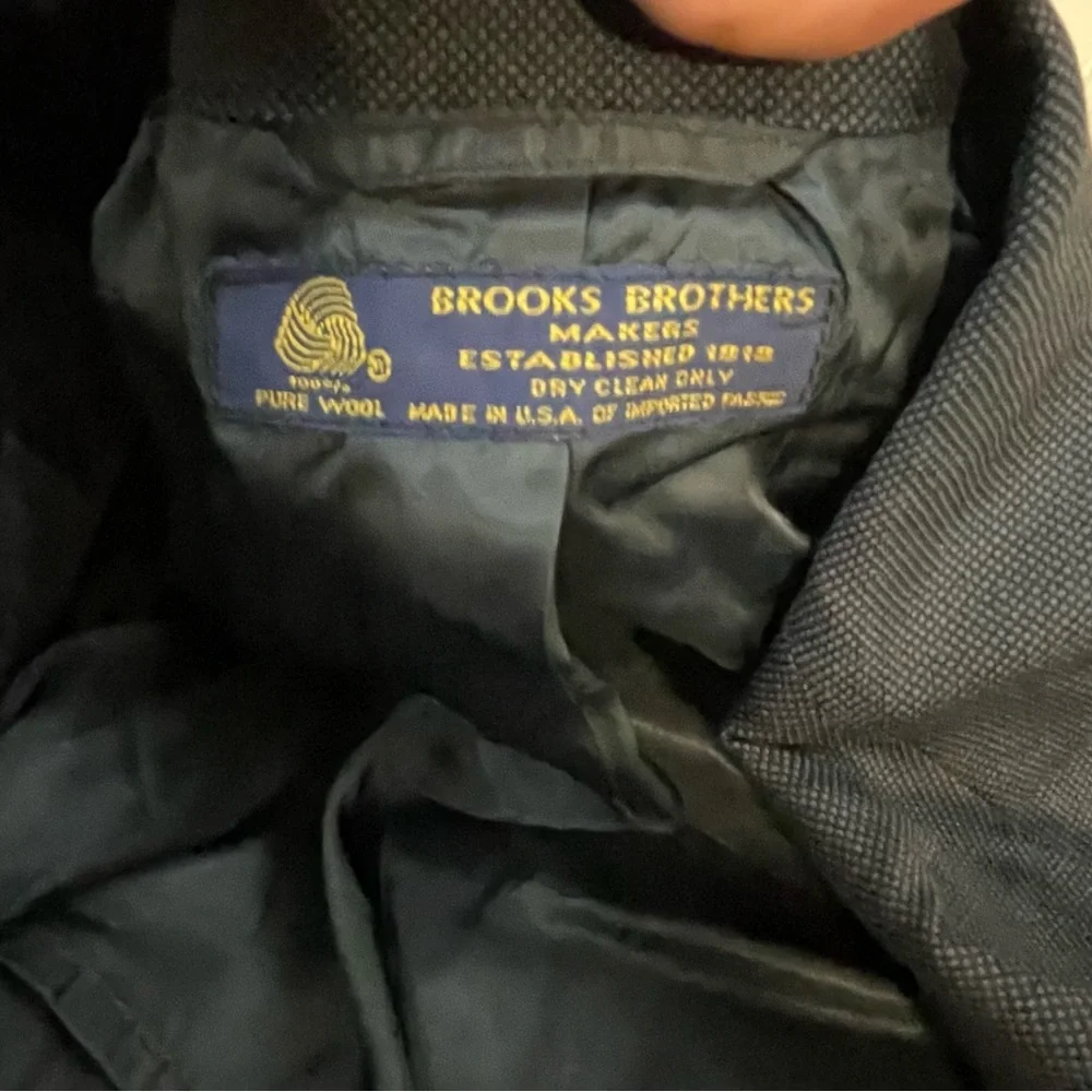 Brooks Brothers Navy Blazer Men's 42R 100%‎ Wool Classic Preppy Office